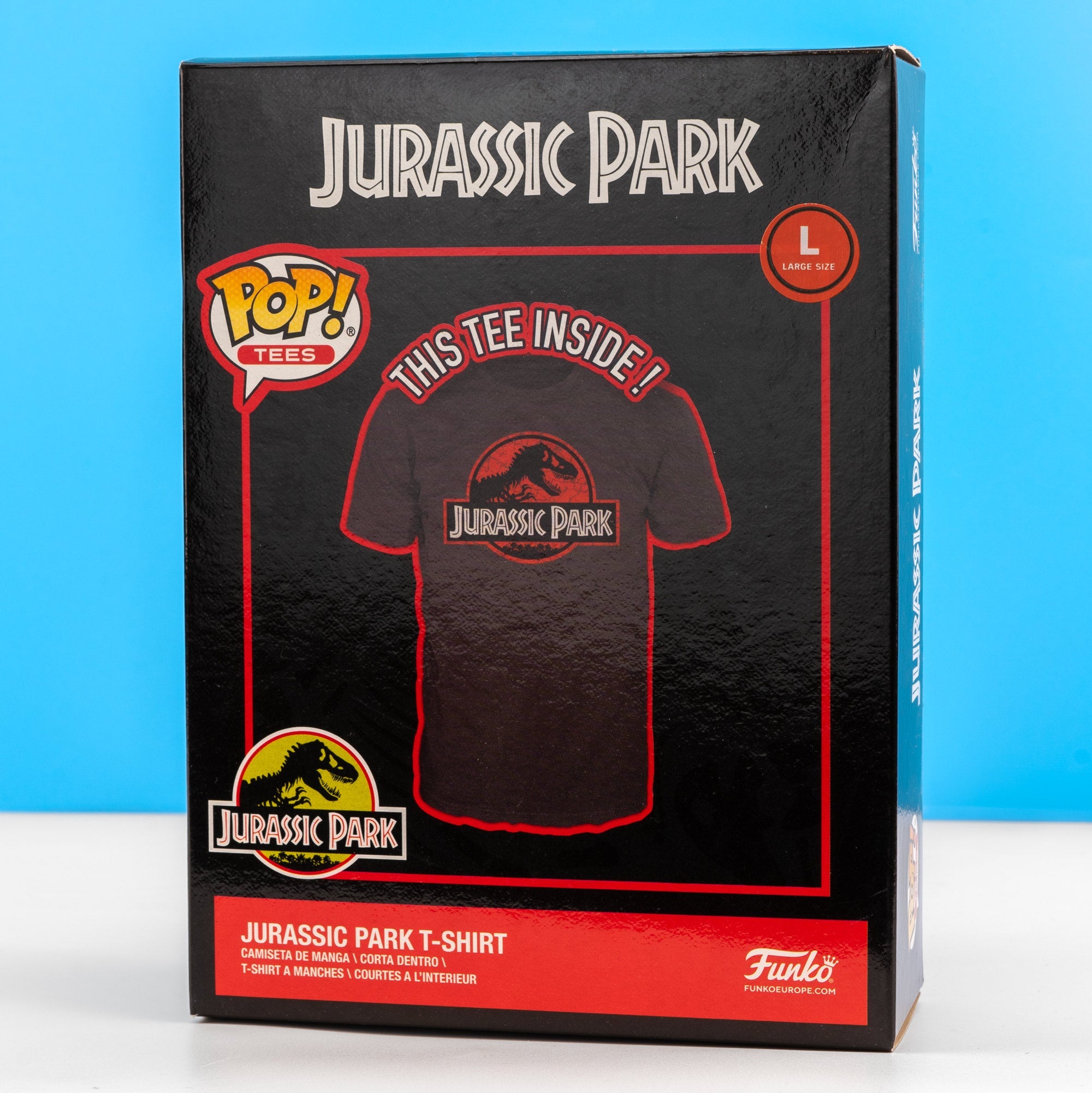 Jurassic Park Classic Logo Funko Boxed Tee - GeekCore