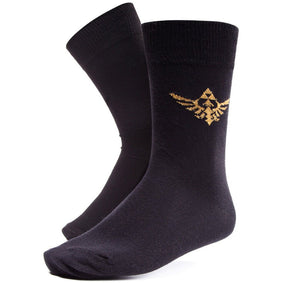 Legend of Zelda Socks - Black & Gold - GeekCore