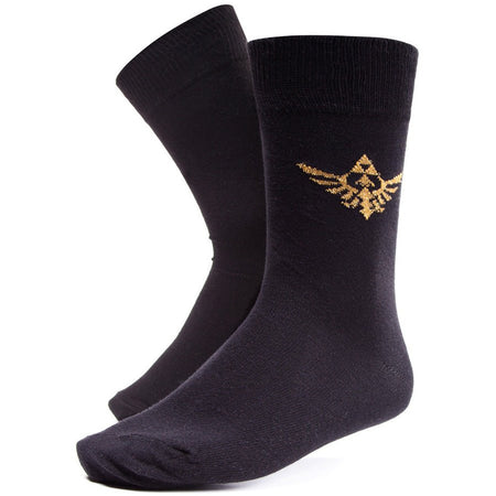 Legend of Zelda Socks - Black & Gold - GeekCore