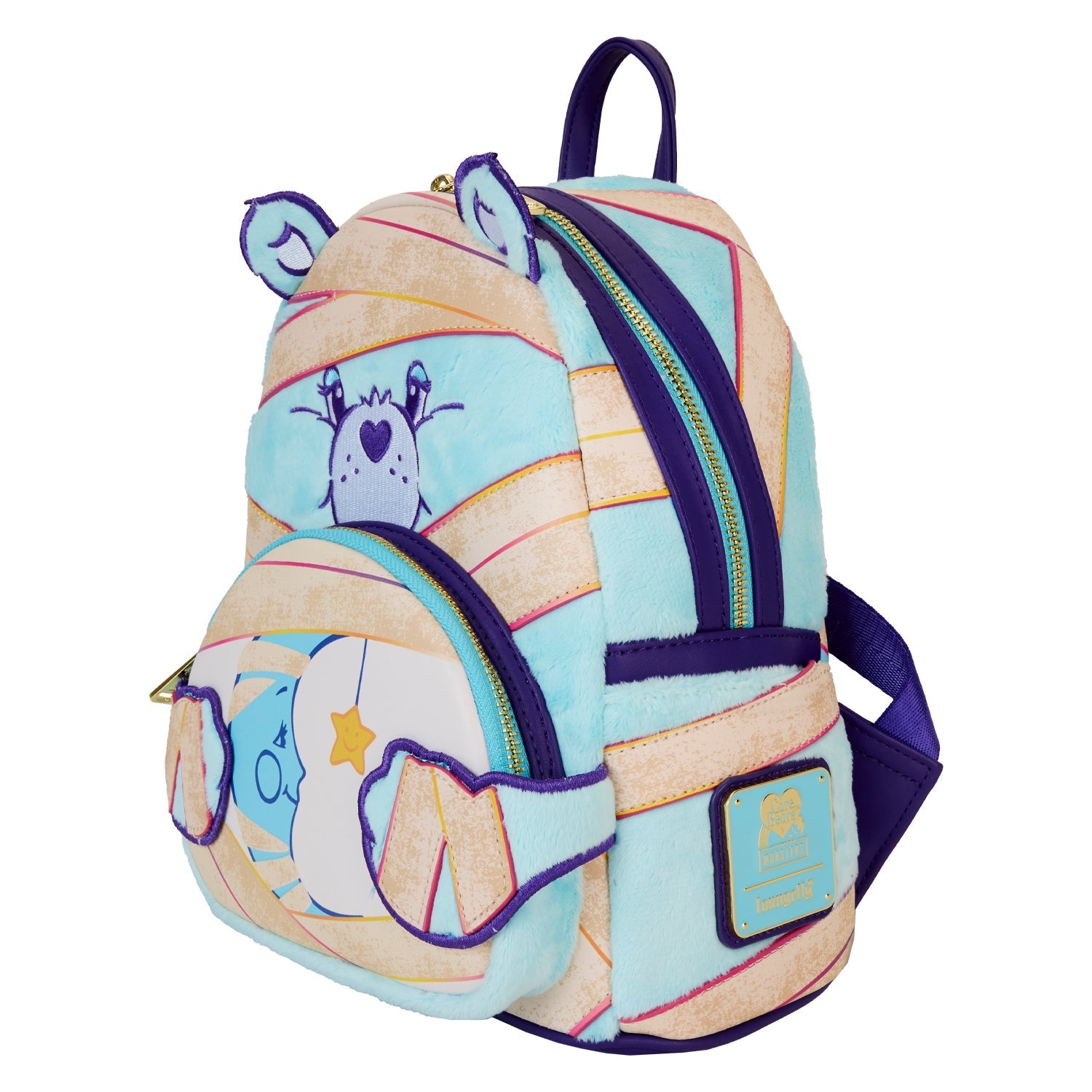 Loungefly Carebears x Universal Monsters Bedtime Bear Mummy Mini Backpack - GeekCore