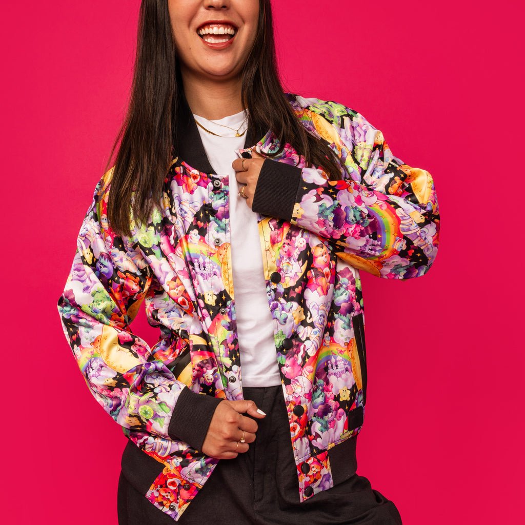 Loungefly Carebears x Universal Monsters Bomber Jacket - GeekCore