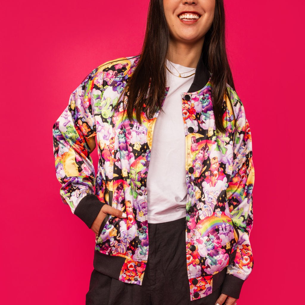Loungefly Carebears x Universal Monsters Bomber Jacket - GeekCore