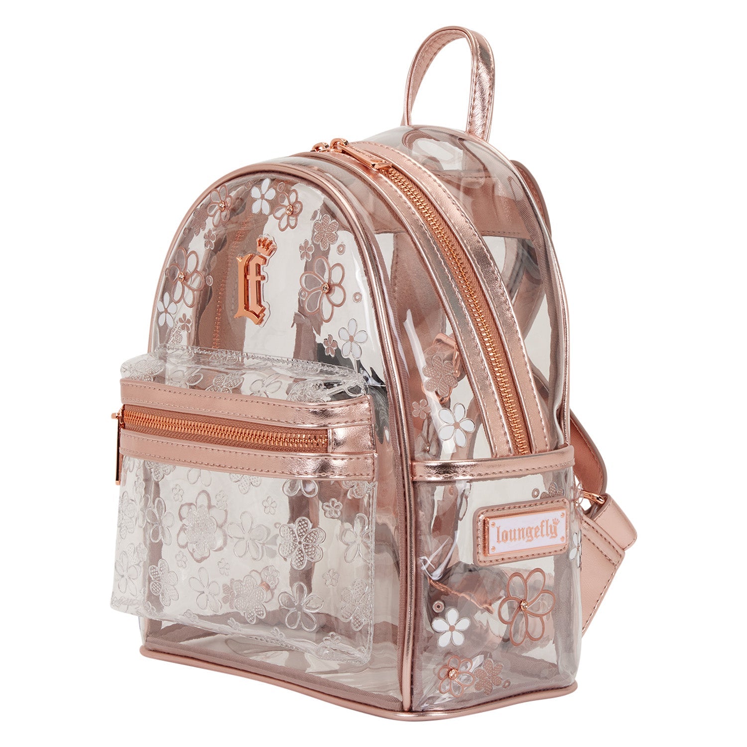 Loungefly Originals Clear Floral Mini Backpack - GeekCore