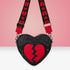Loungefly Originals Figural Broken Heart Crossbody Bag - GeekCore