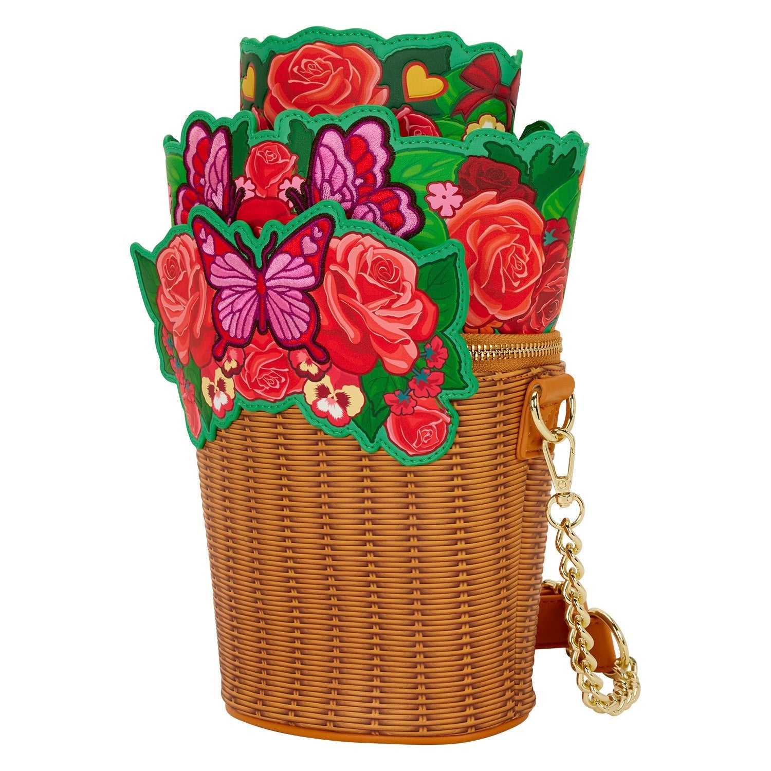Loungefly Originals Figural Flower Basket Crossbody Bag - GeekCore