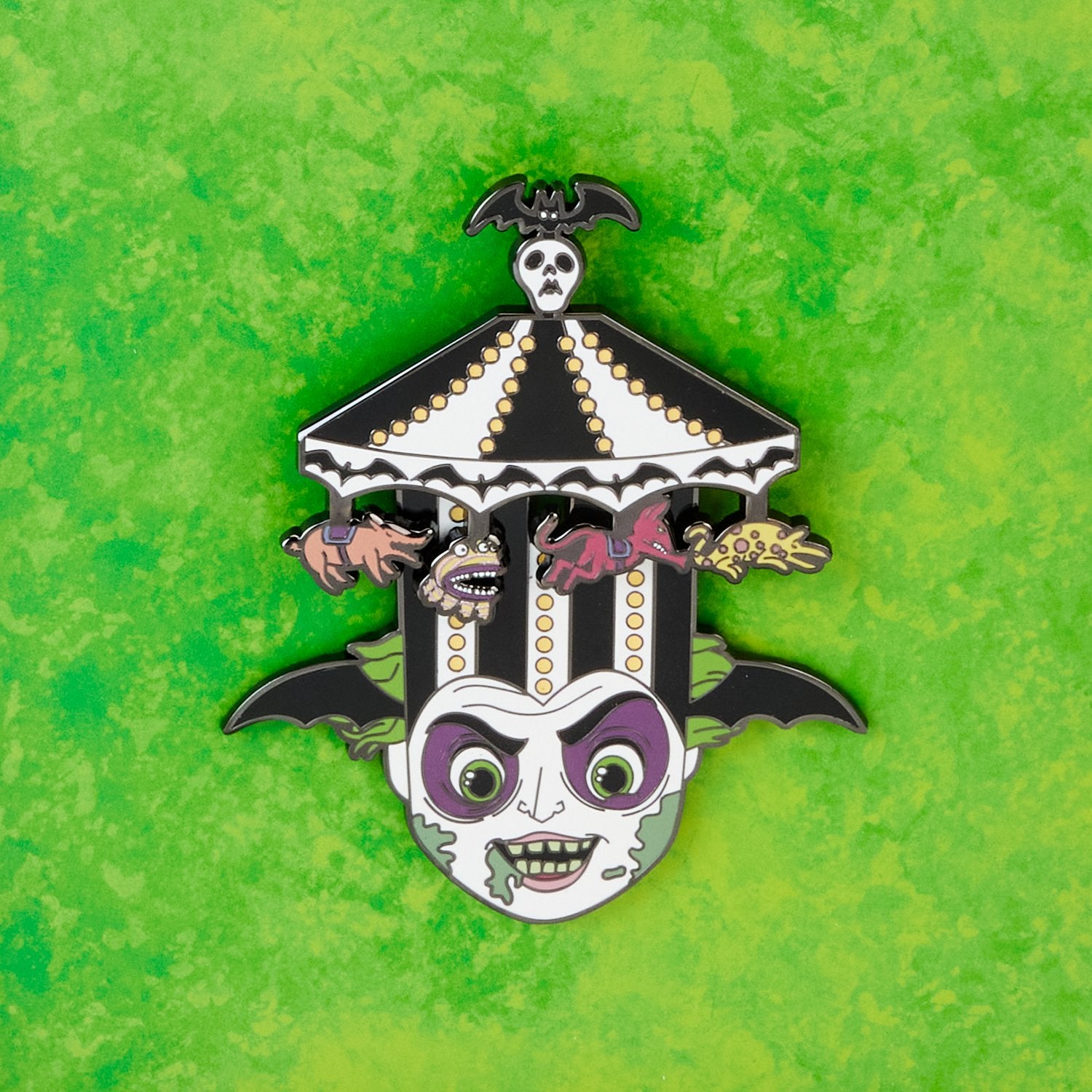 Loungefly x Beetlejuice Carousel Hat Sliding 3" Collector Box Pin - GeekCore