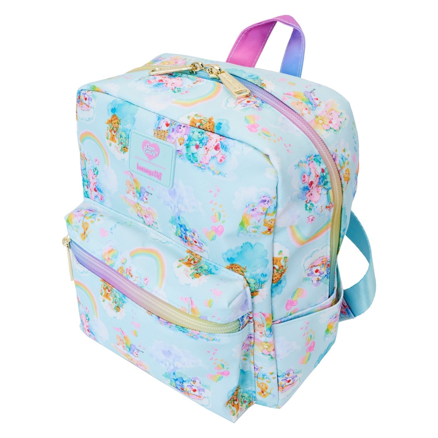 Loungefly x Care Bears Cousins AOP Nylon Small Square Mini Backpack - GeekCore