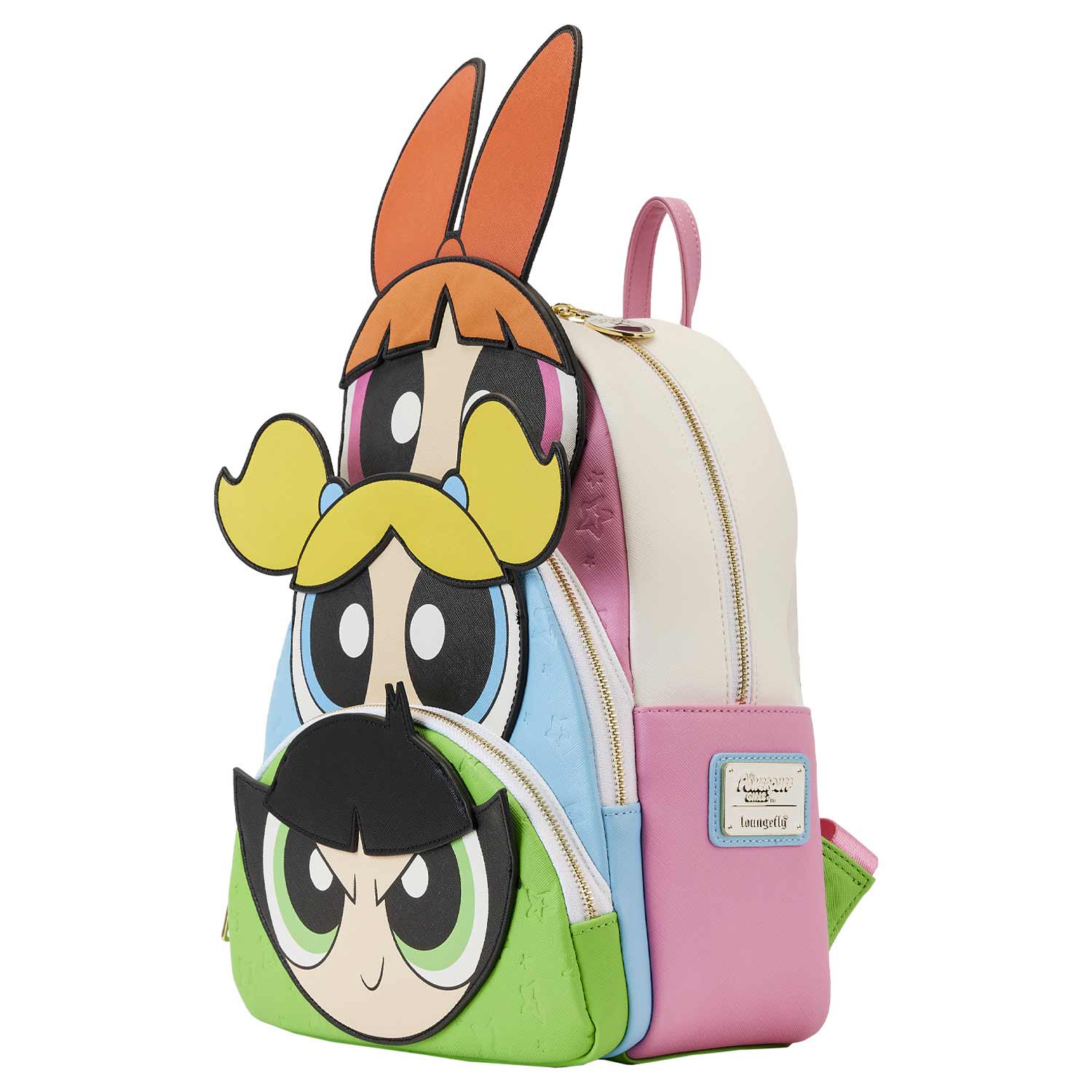 Loungefly x Cartoon Network Powerpuff Girls Triple Pocket Mini Backpack - GeekCore