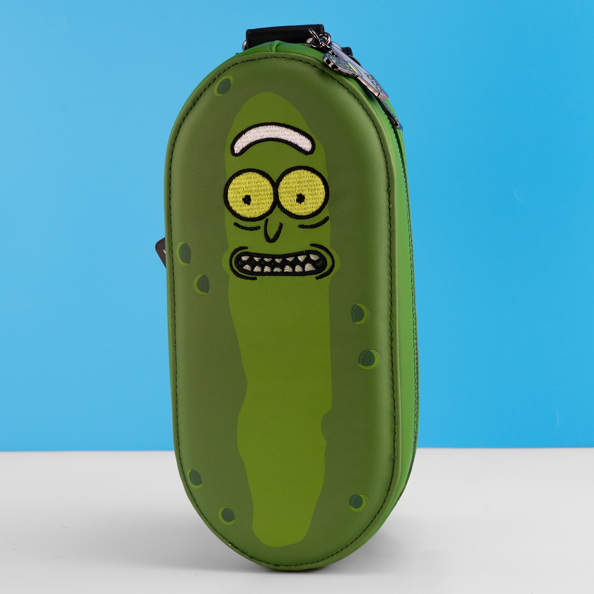 Loungefly x Cartoon Network Rick and Morty Pickle Rick Sling Crossbody Bag - GeekCore