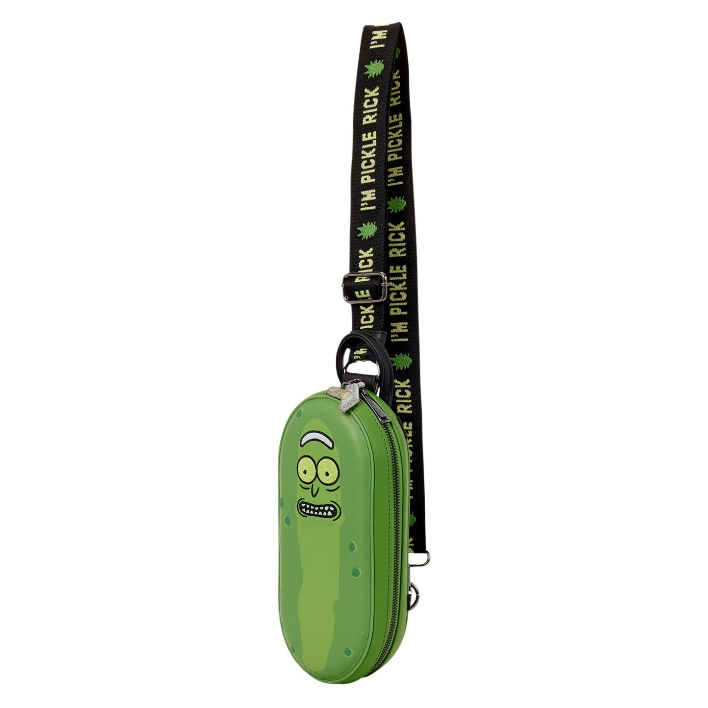 Loungefly x Cartoon Network Rick and Morty Pickle Rick Sling Crossbody Bag - GeekCore
