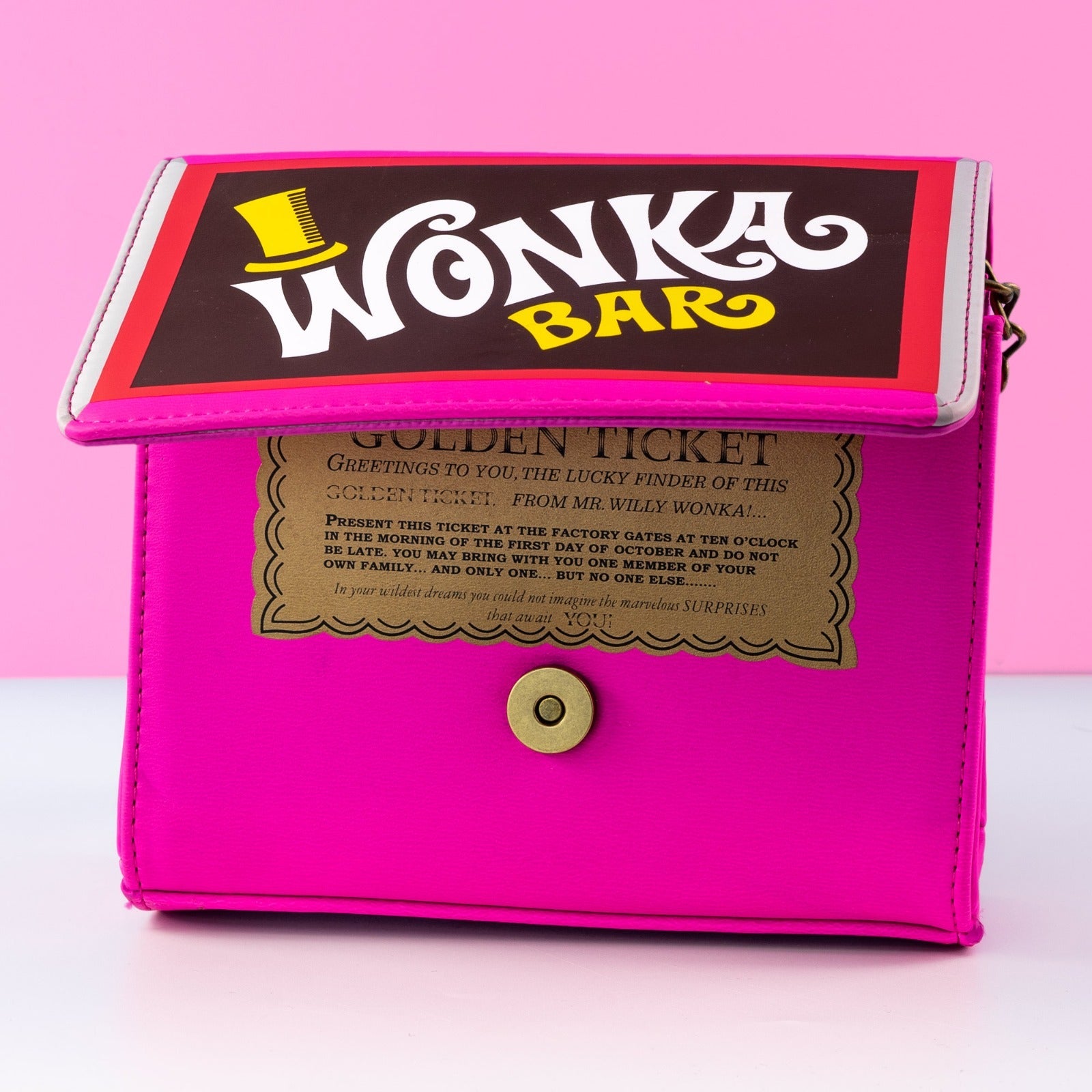 Loungefly x Charlie and the Chocolate Factory Wonka Bar Crossbody Bag - GeekCore