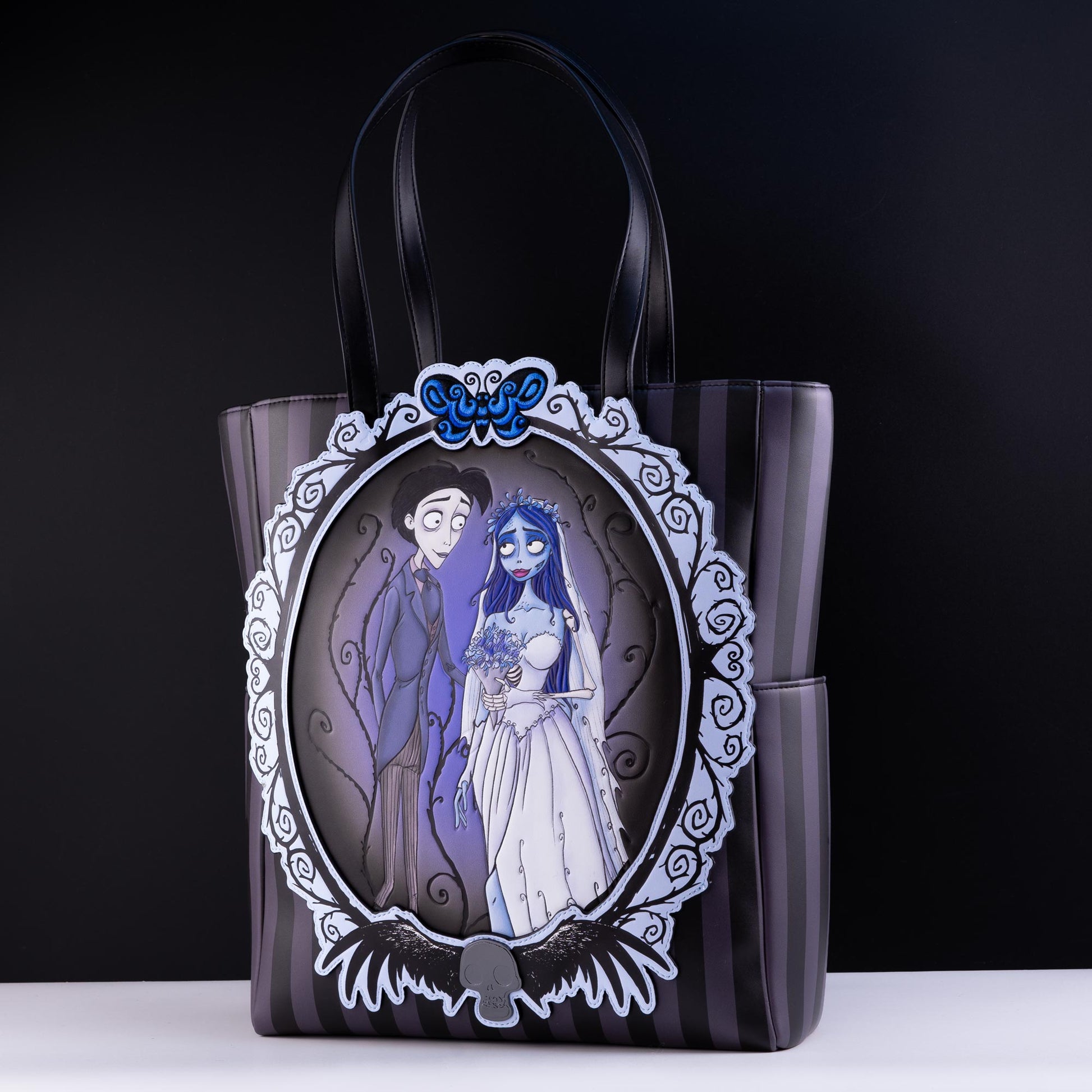 Loungefly x Corpse Bride Victor and Emily Among Vines Tote Bag - GeekCore