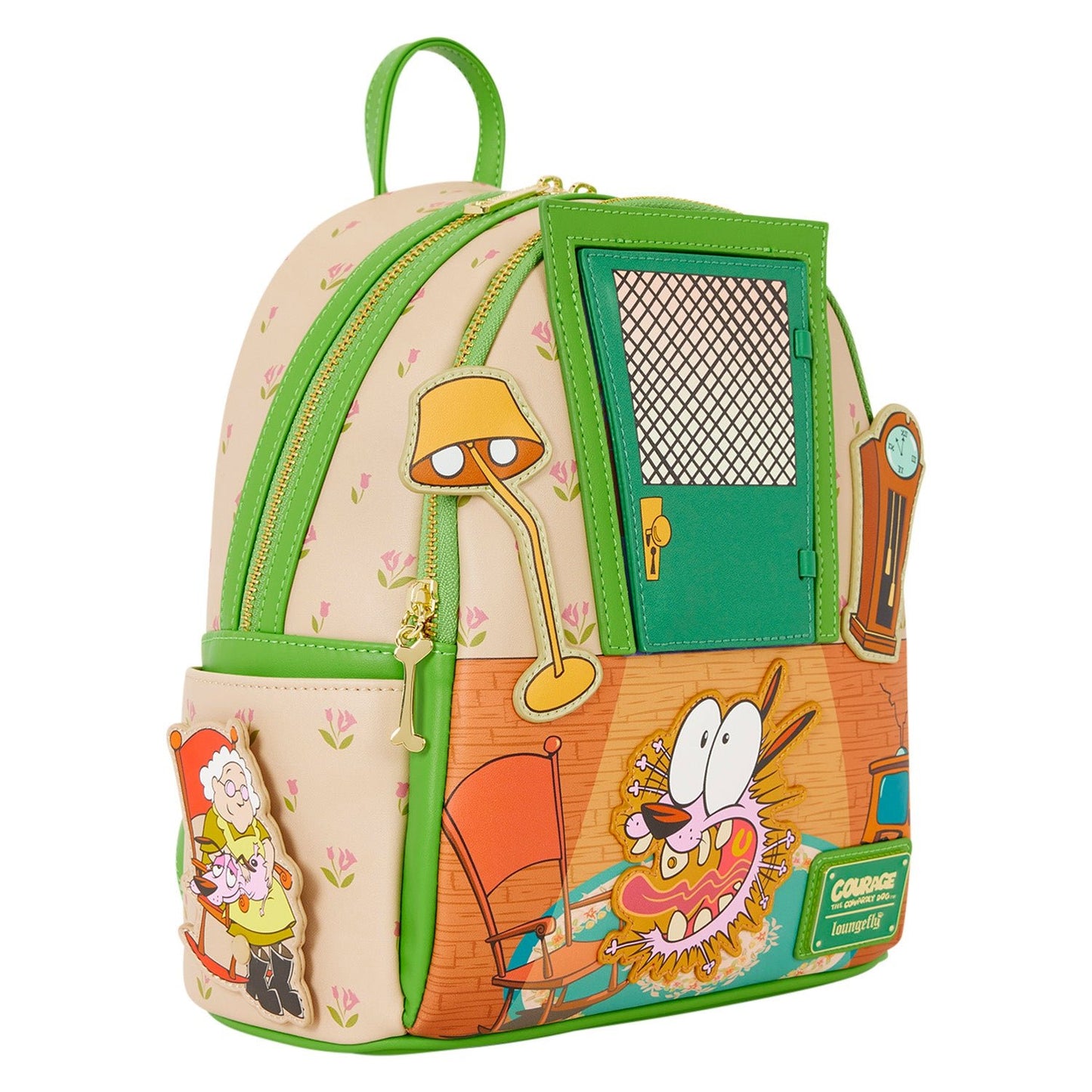 Loungefly x Courage the Cowardly Dog Lenticular Mini Backpack - GeekCore