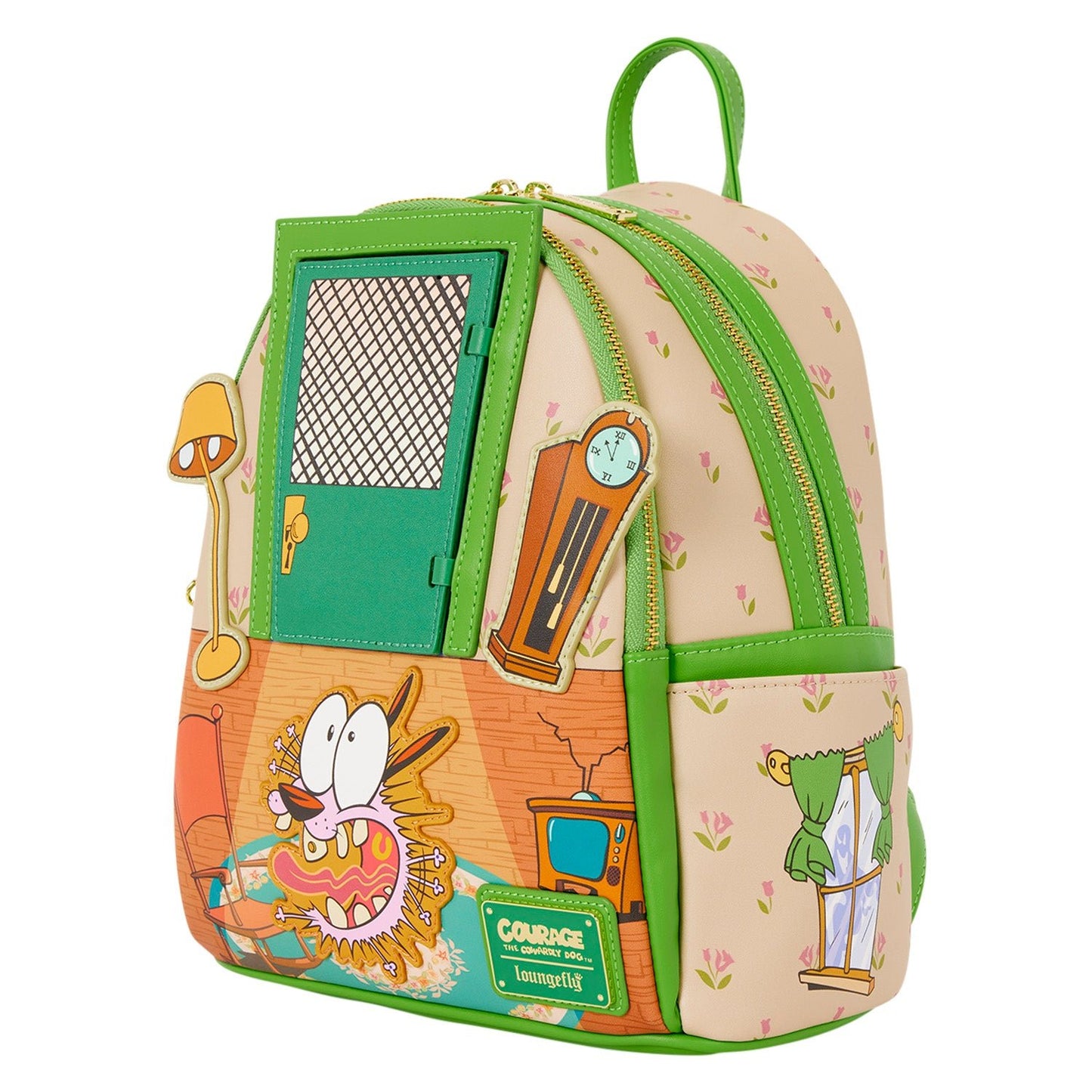Loungefly x Courage the Cowardly Dog Lenticular Mini Backpack - GeekCore