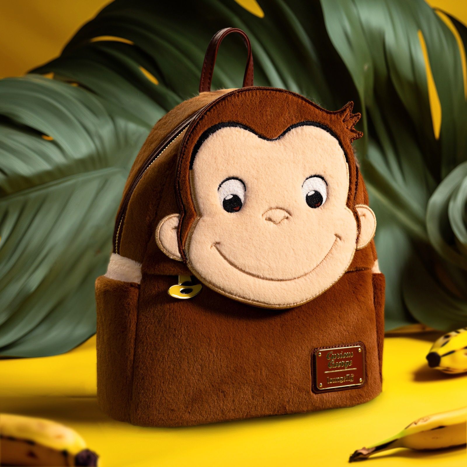 Loungefly x Curious George Plush Cosplay Mini Backpack - GeekCore