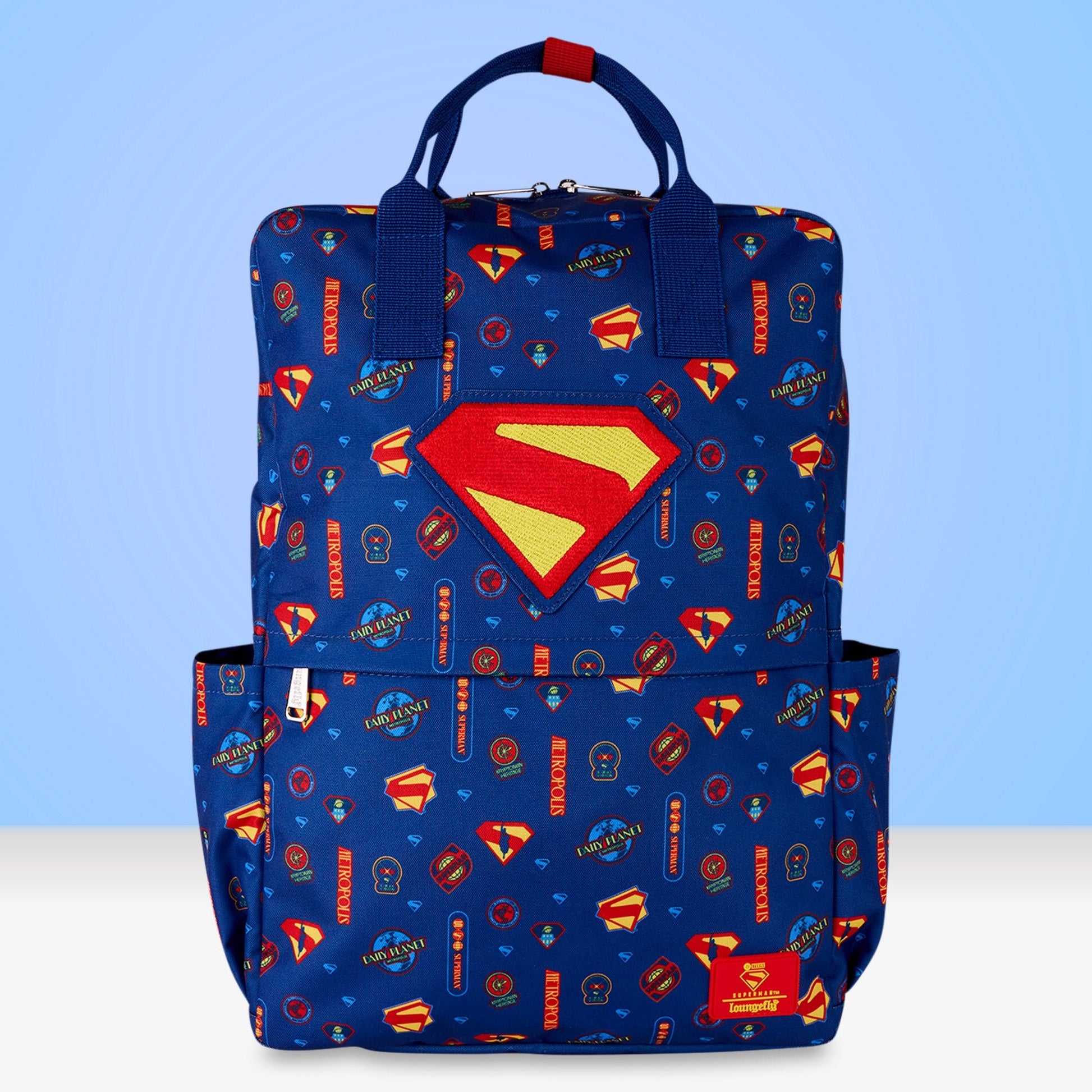 Loungefly x DC Comics Superman Nylon Full - Size Backpack - GeekCore