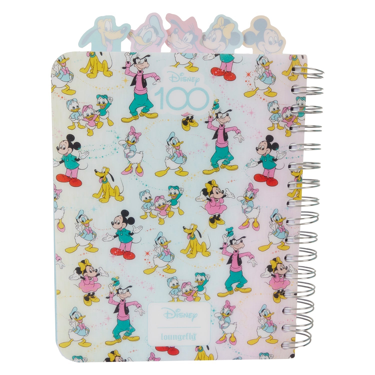 Loungefly x Disney 100th Anniversary Mickey and Friends Spiral Notebook Journal - GeekCore