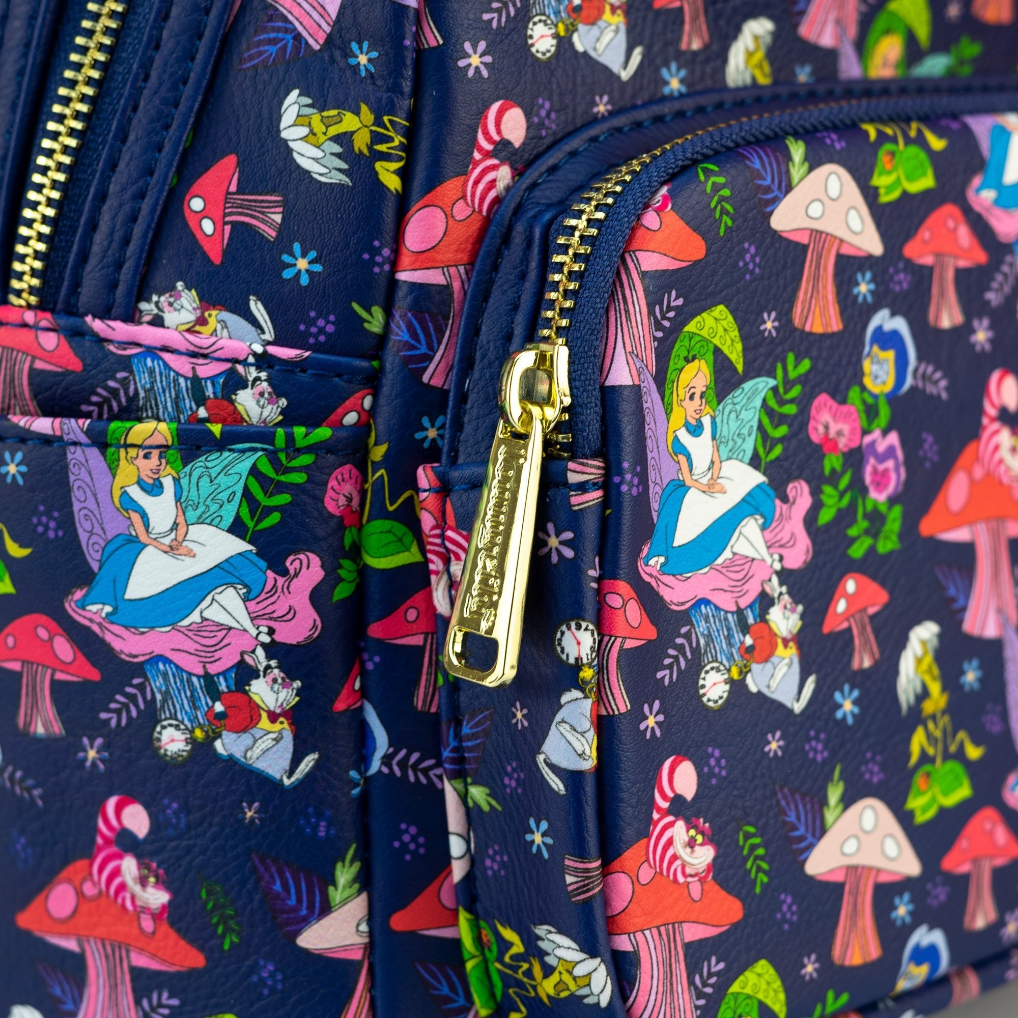 Loungefly x Disney Alice in Wonderland Characters AOP Mini Backpack (CC) - GeekCore