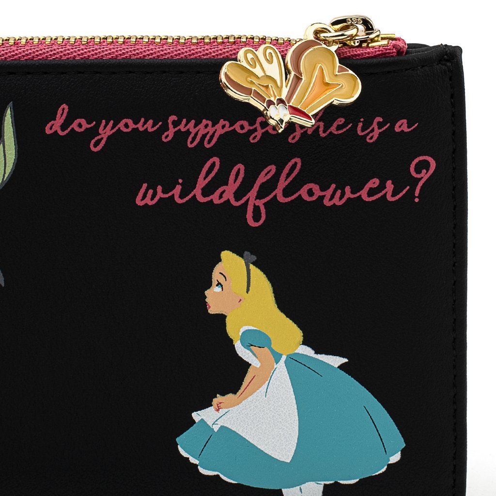 Loungefly X Disney Alice in Wonderland Flowers Print Purse - GeekCore