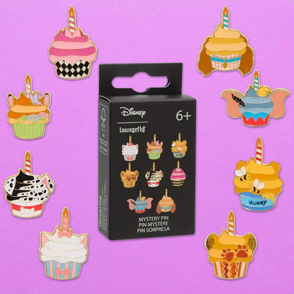 Loungefly x Disney Animal Cupcakes Blind Box Mystery Pin - GeekCore