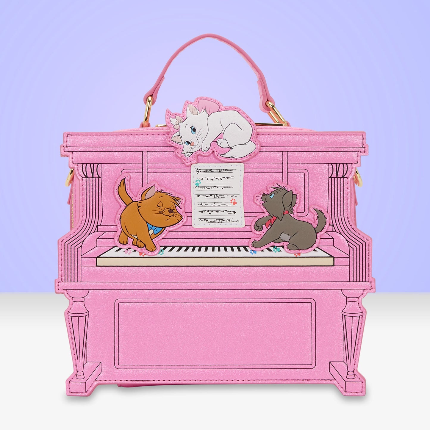Loungefly x Disney Aristocats Figural Piano Crossbody Bag - GeekCore