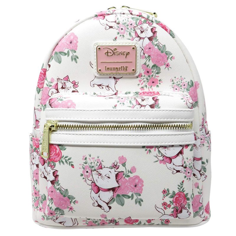 Loungefly x Disney Aristocats Marie White All Over Print Mini Backpack - GeekCore
