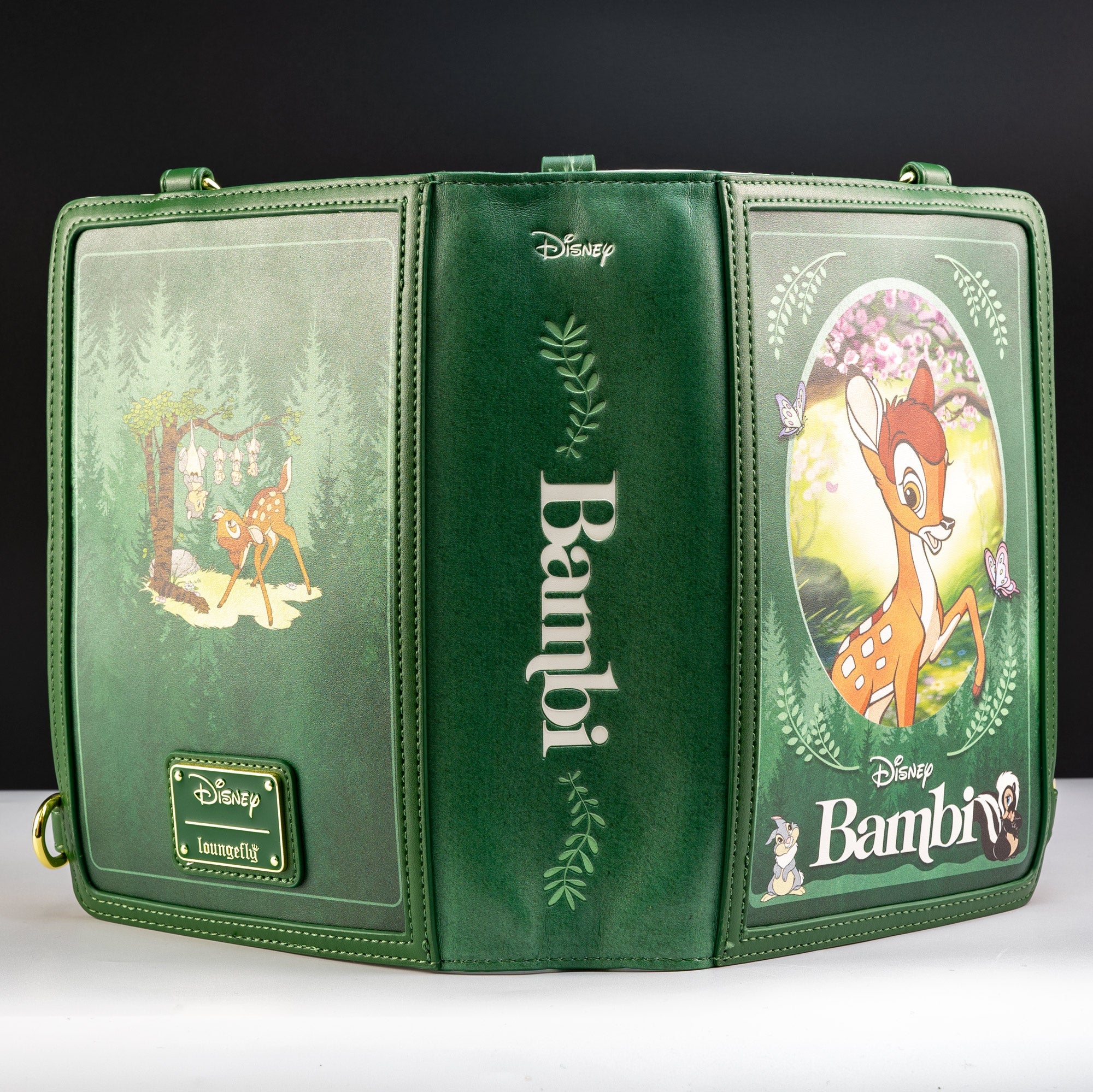 Loungefly x Disney Bambi Book Convertible Crossbody Bag - GeekCore