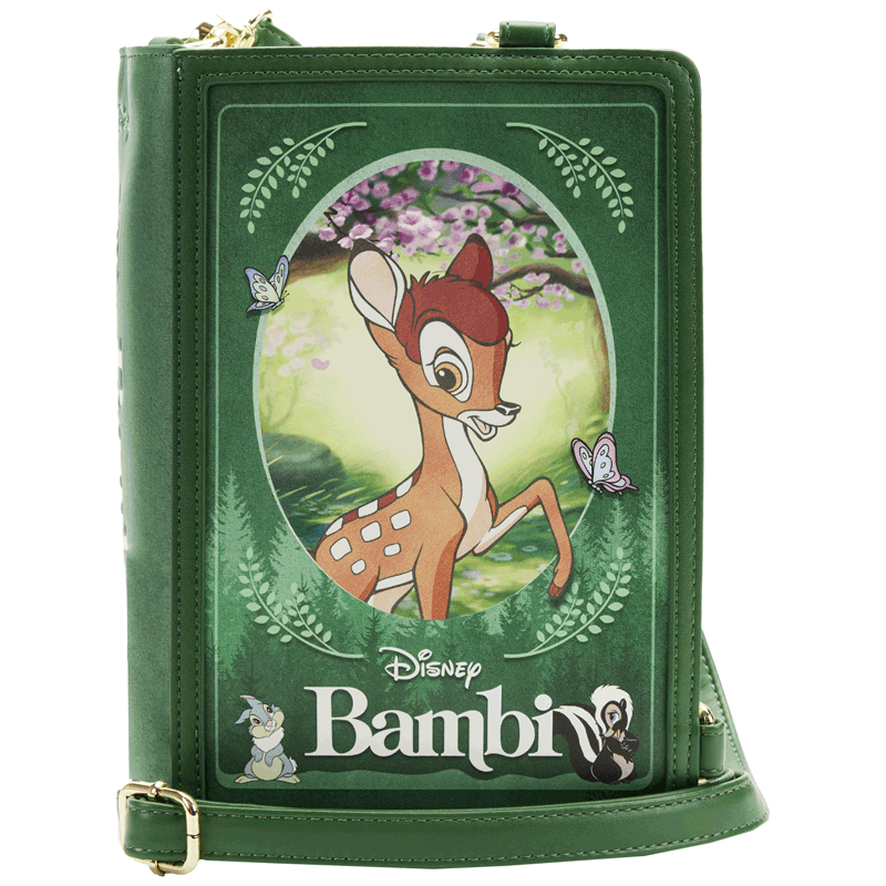 Loungefly x Disney Bambi Book Convertible Crossbody Bag - GeekCore