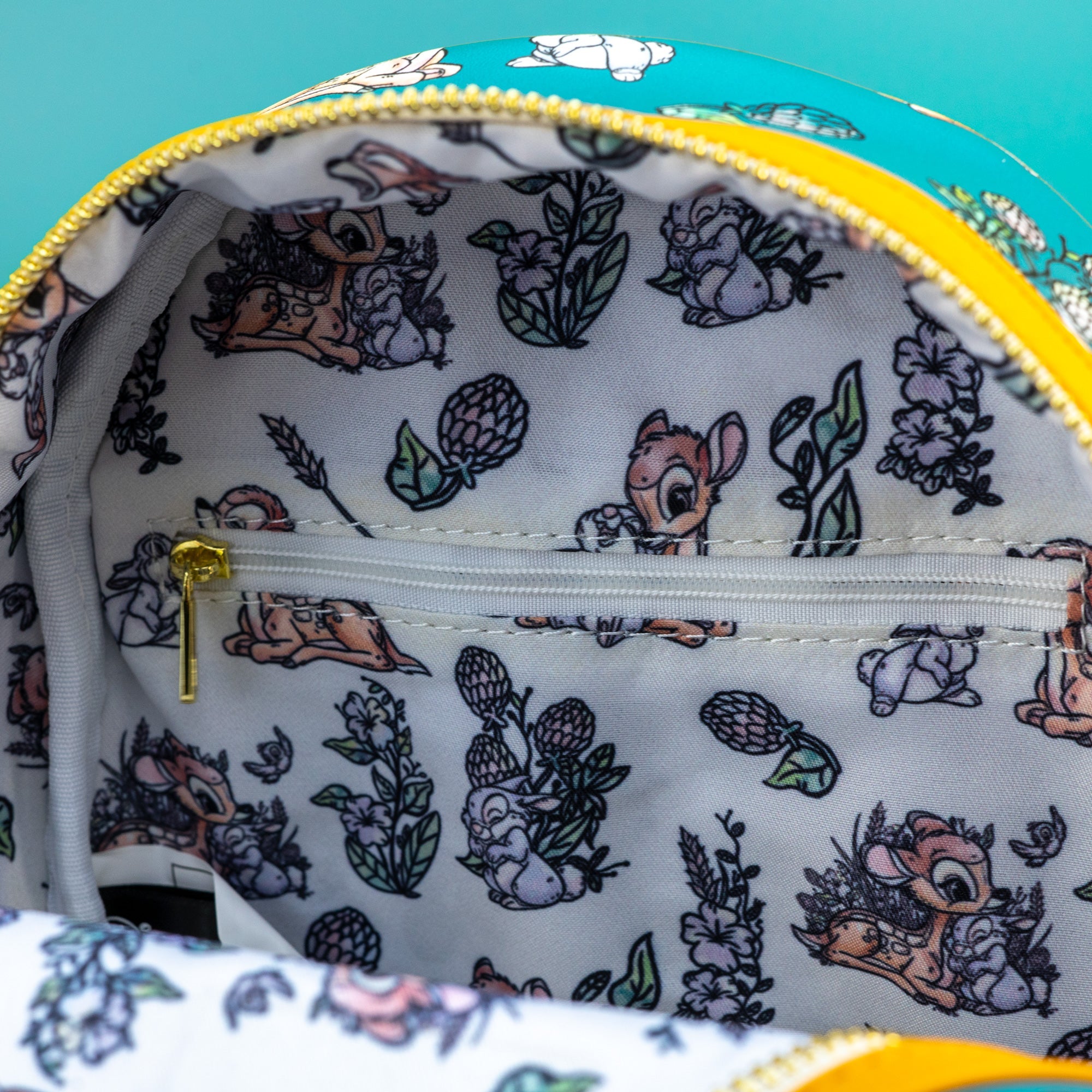 Loungefly x Disney Bambi Floral All Over Print Mini Backpack - GeekCore