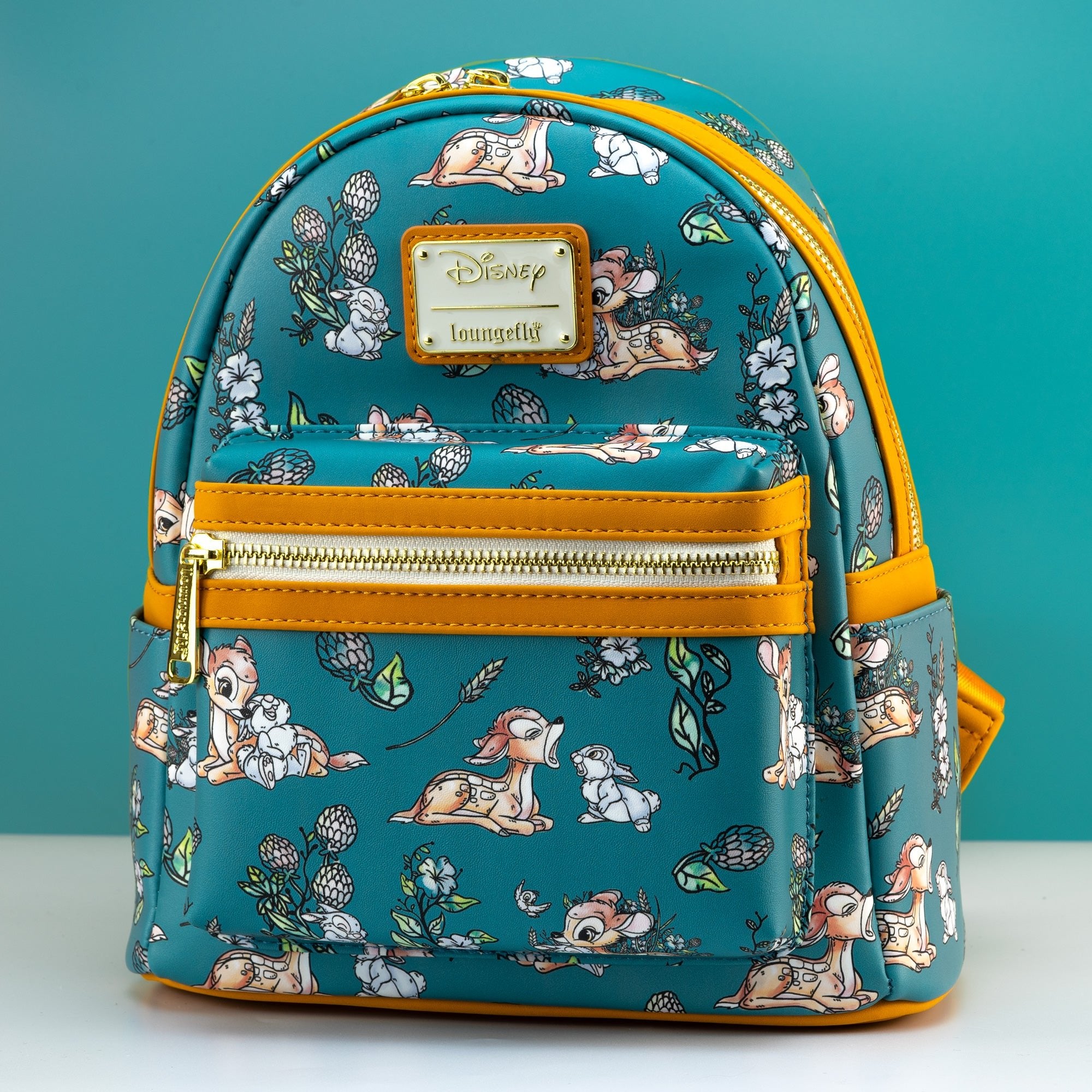 Loungefly x Disney Bambi Floral All Over Print Mini Backpack - GeekCore