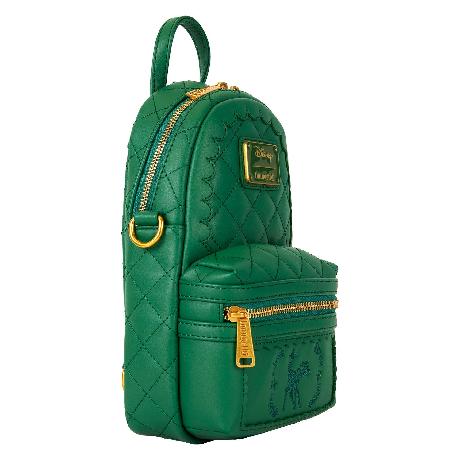 Loungefly x Disney Bambi Quilted Convertible Sling Bag - GeekCore