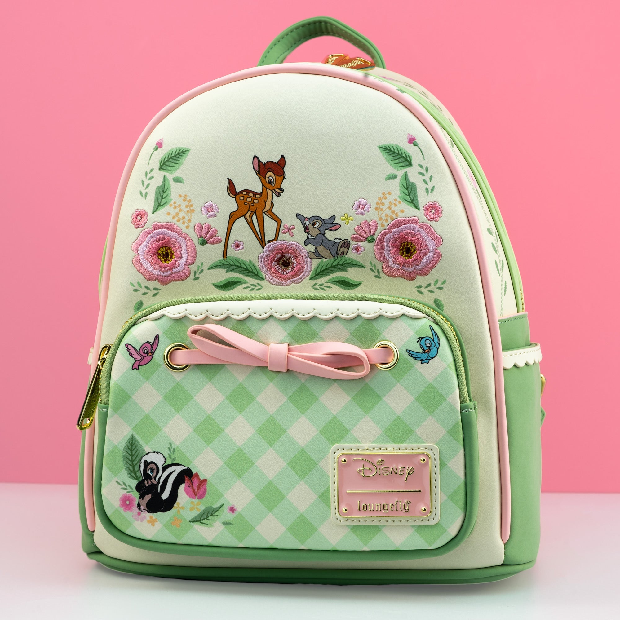 Loungefly x Disney Bambi Spring Time Gingham Mini Backpack - GeekCore