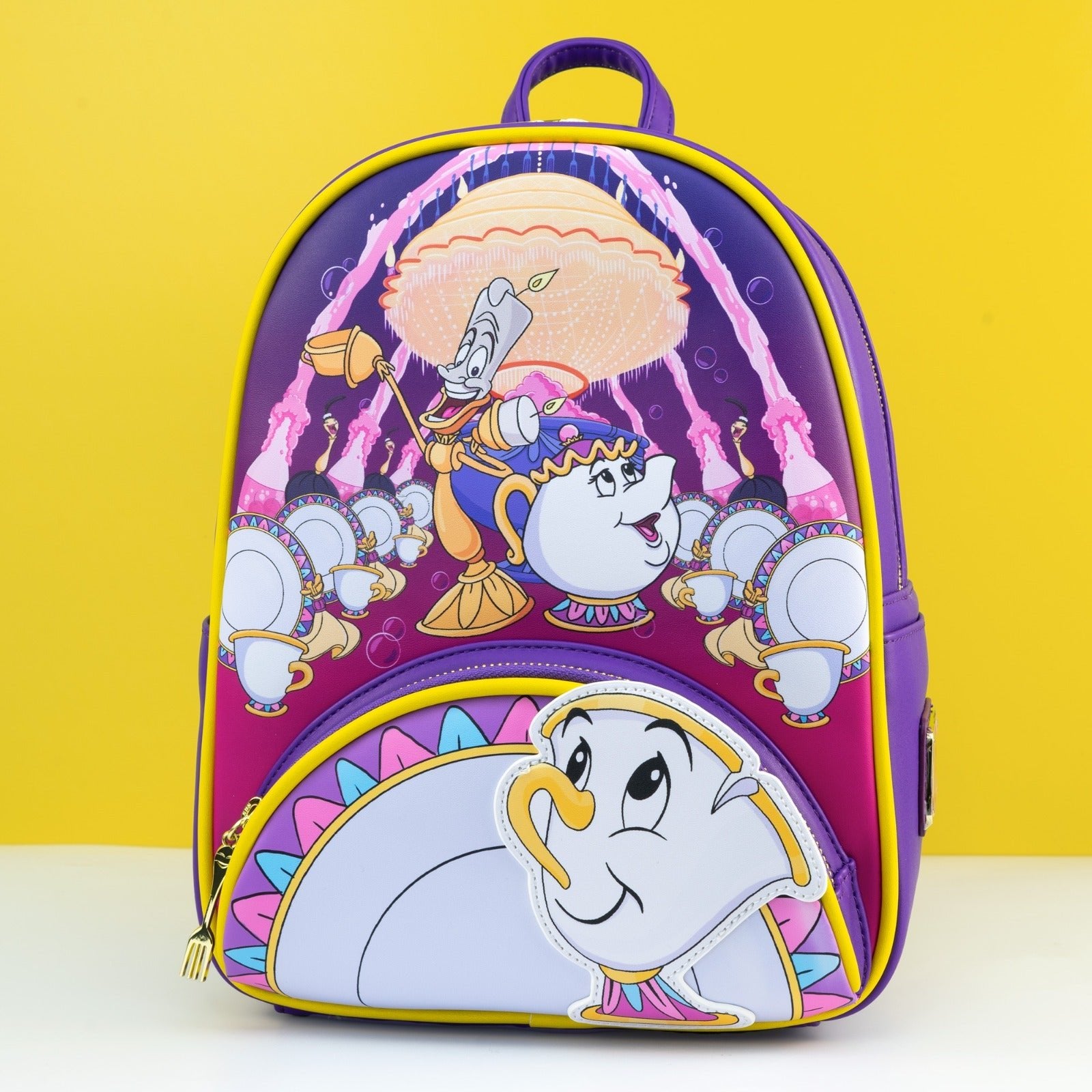 Loungefly x Disney Beauty and The Beast Be Our Guest Mini Backpack - GeekCore