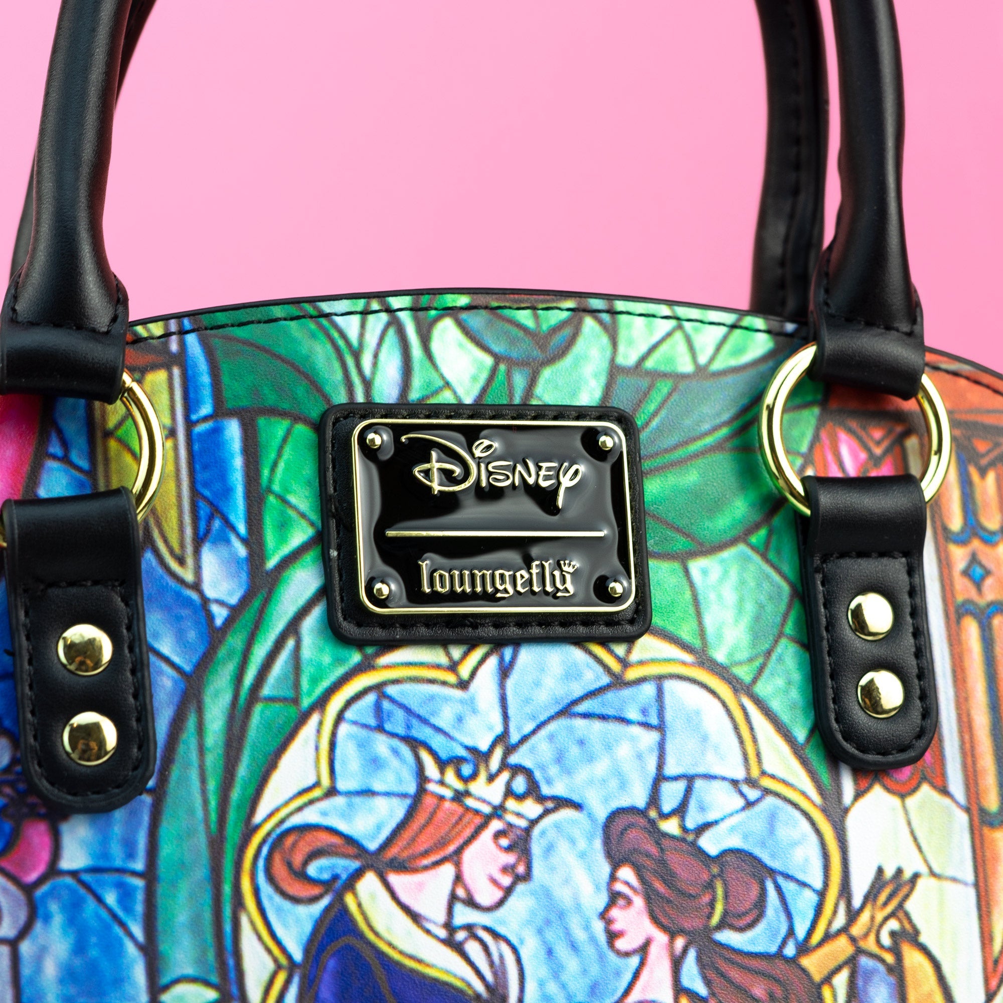 Loungefly x Disney Beauty and the Beast Belle Castle Crossbody Bag - GeekCore