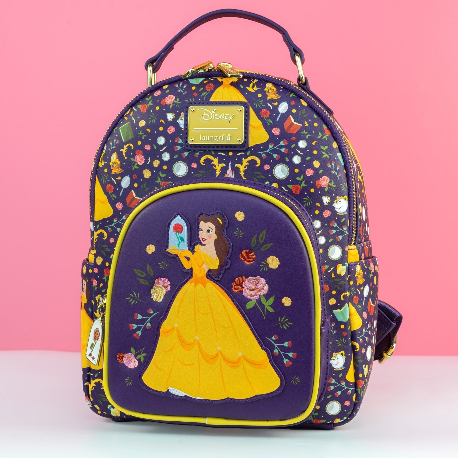 Loungefly x Disney Beauty and The Beast Belle Film Icons Mini Backpack - GeekCore