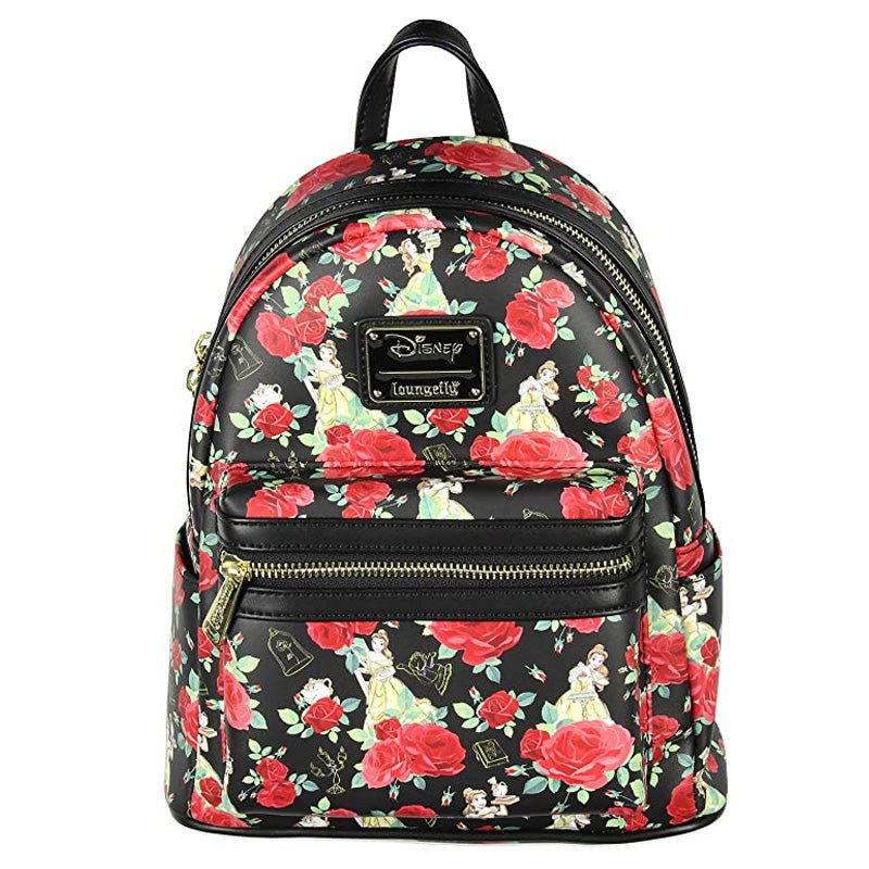 Loungefly x Disney Beauty and the Beast Belle Roses Mini Backpack - GeekCore