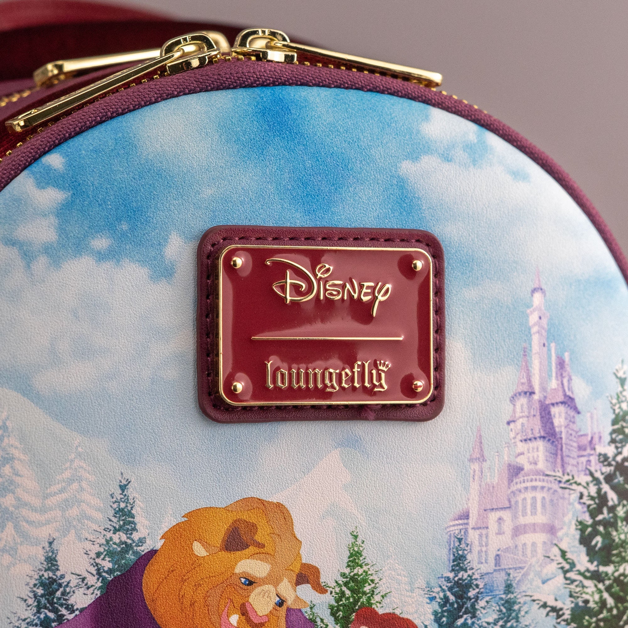 Loungefly x Disney Beauty and the Beast Enchanted Belle Winter Scene Mini Backpack - GeekCore