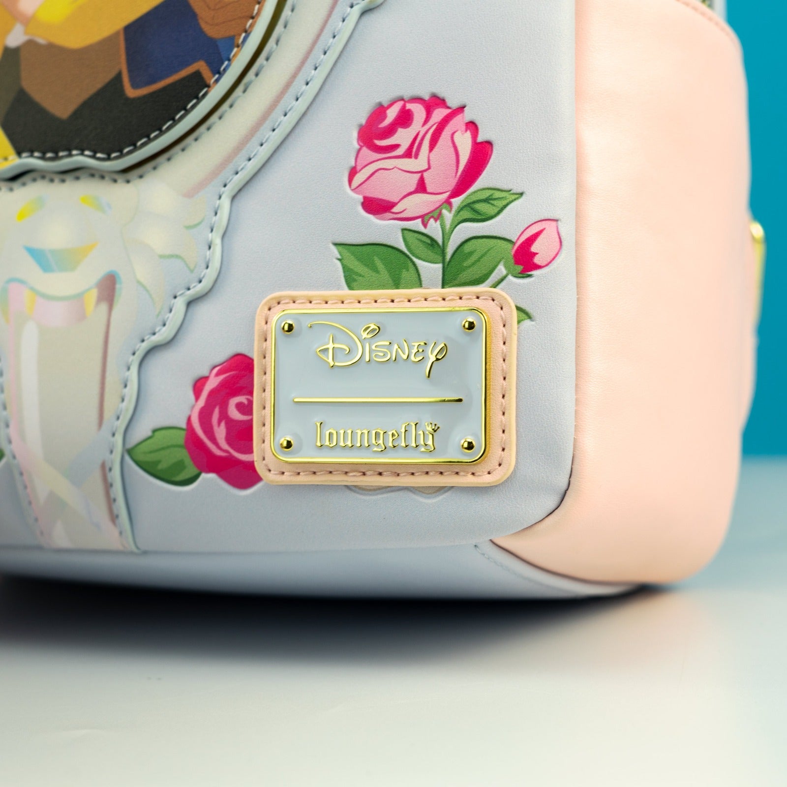 Loungefly x Disney Beauty and The Beast Floral Mirror Mini Backpack - GeekCore