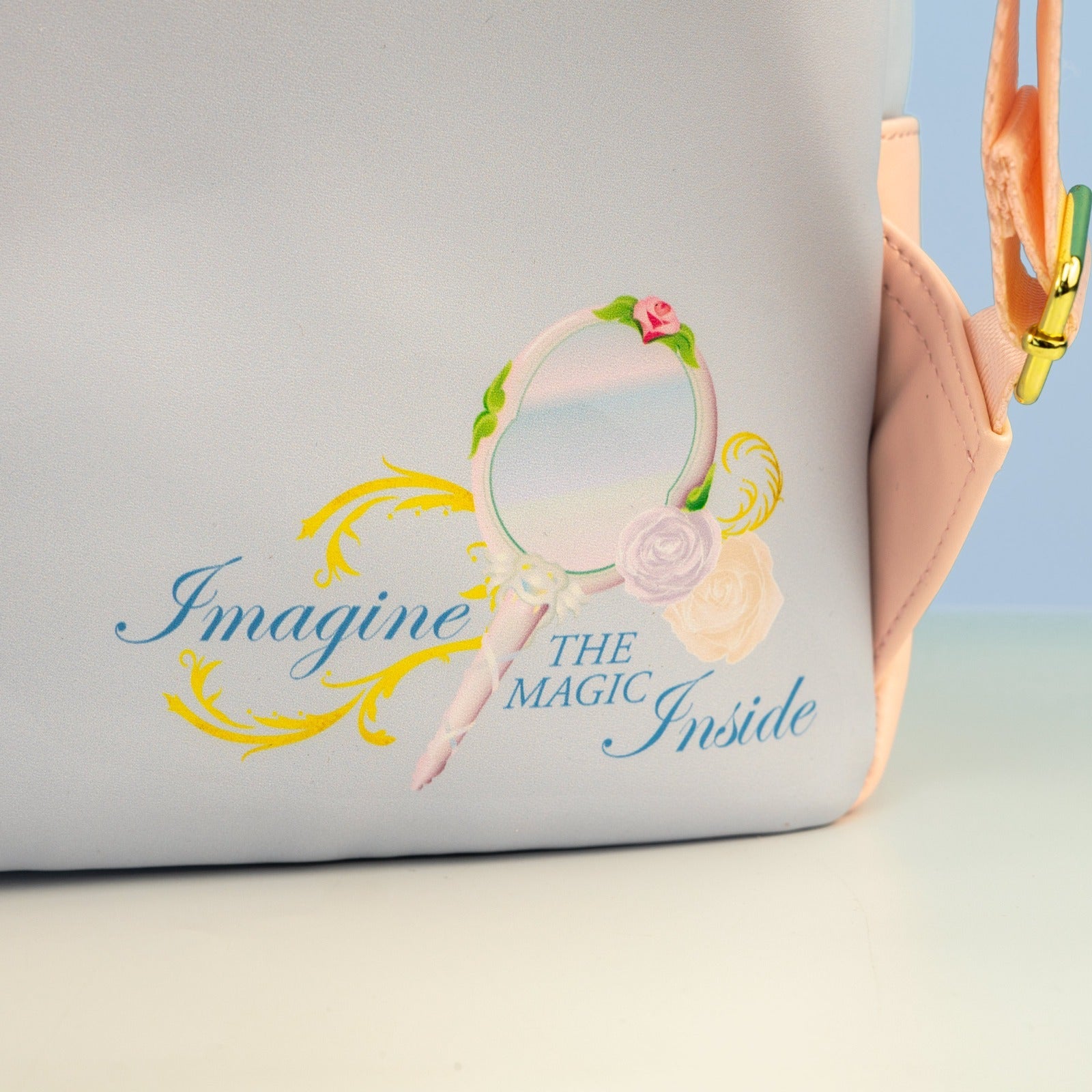 Loungefly x Disney Beauty and The Beast Floral Mirror Mini Backpack - GeekCore