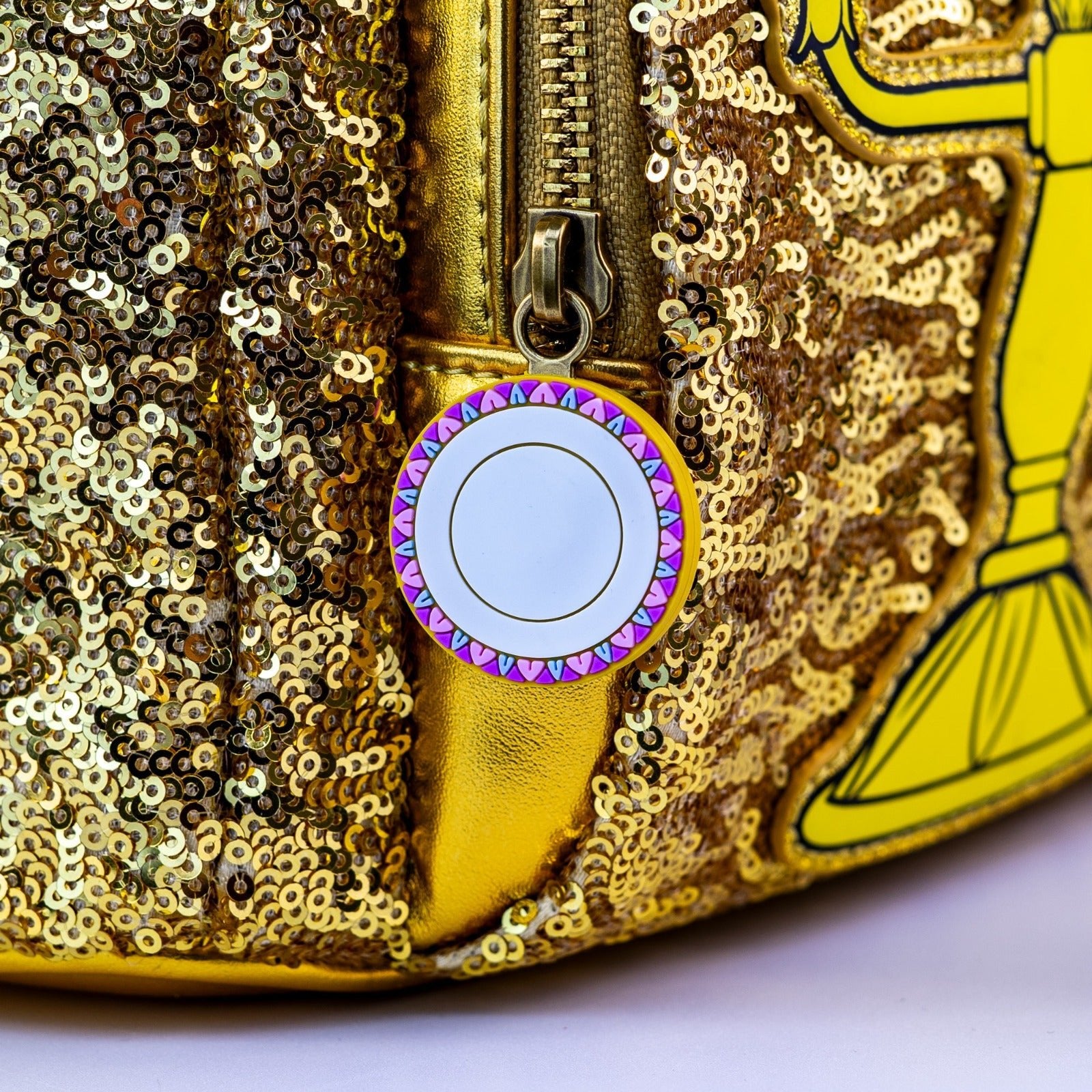 Loungefly x Disney Beauty and the Beast Lumière Sequin Mini Backpack - GeekCore