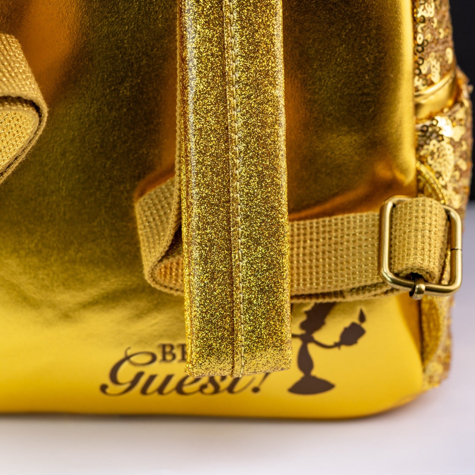 Loungefly x Disney Beauty and the Beast Lumière Sequin Mini Backpack - GeekCore