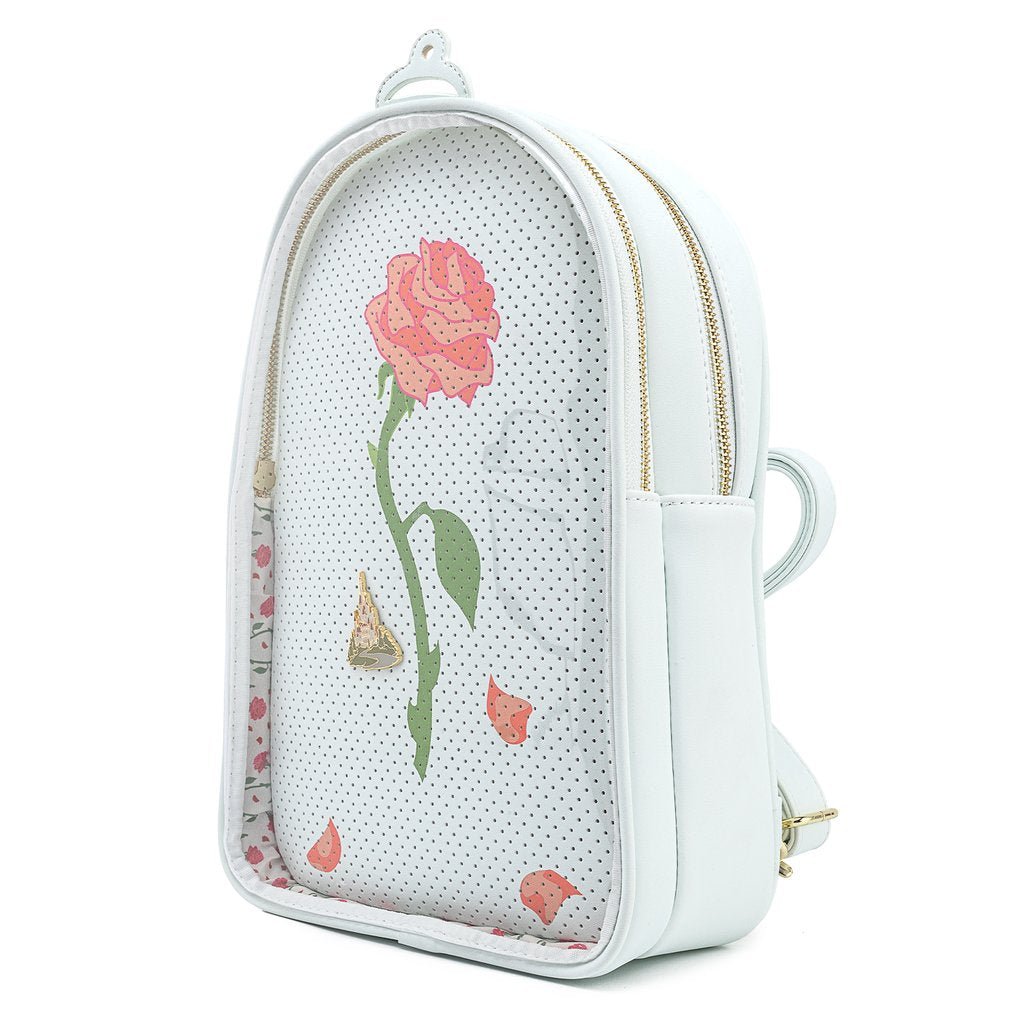 Loungefly x Disney Beauty and the Beast Pin Trader Backpack - GeekCore