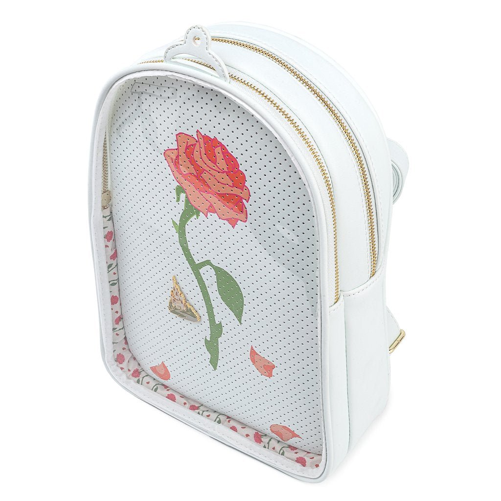 Loungefly x Disney Beauty and the Beast Pin Trader Backpack - GeekCore