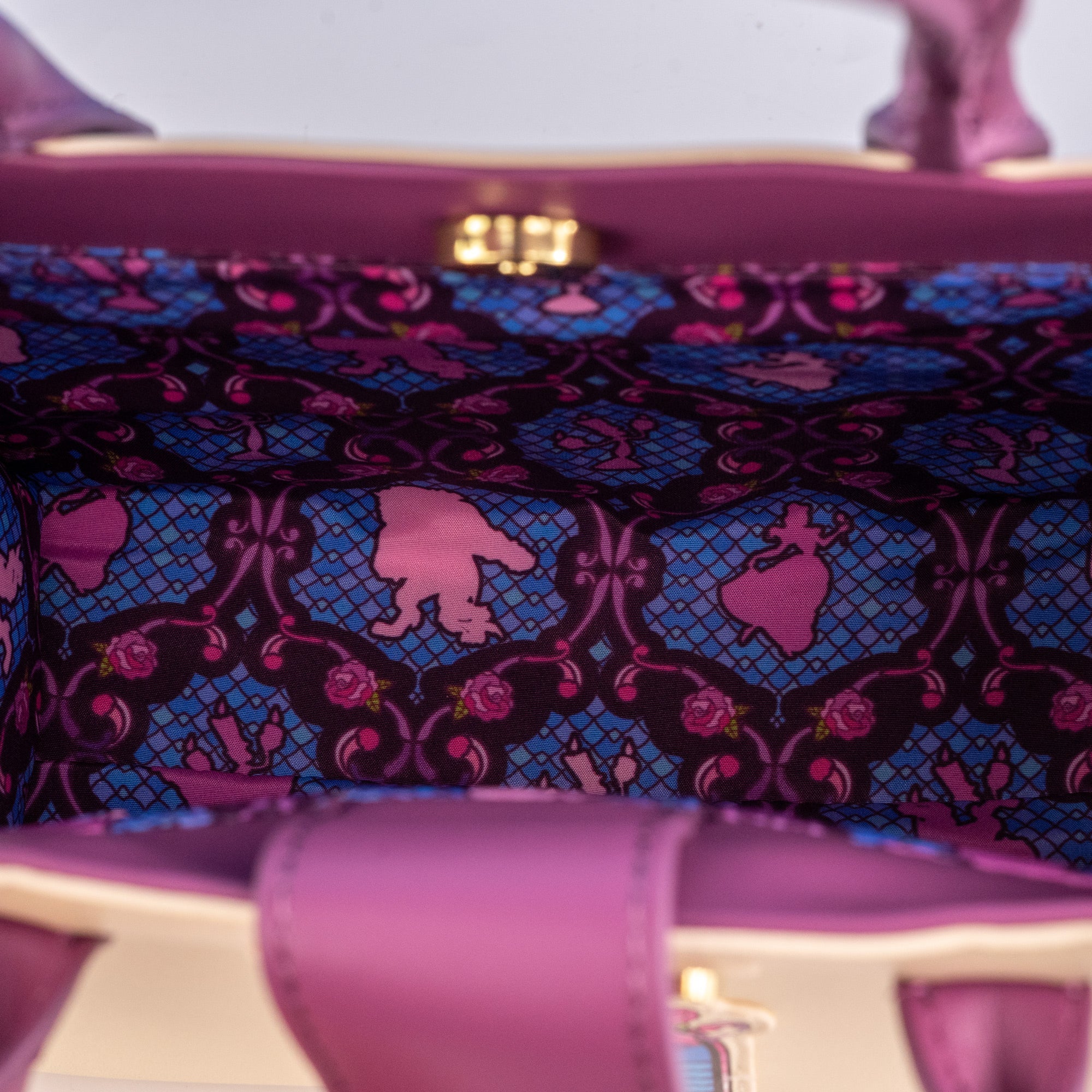 Loungefly x Disney Beauty and the Beast Stained Glass Mini Crossbody Tote - GeekCore