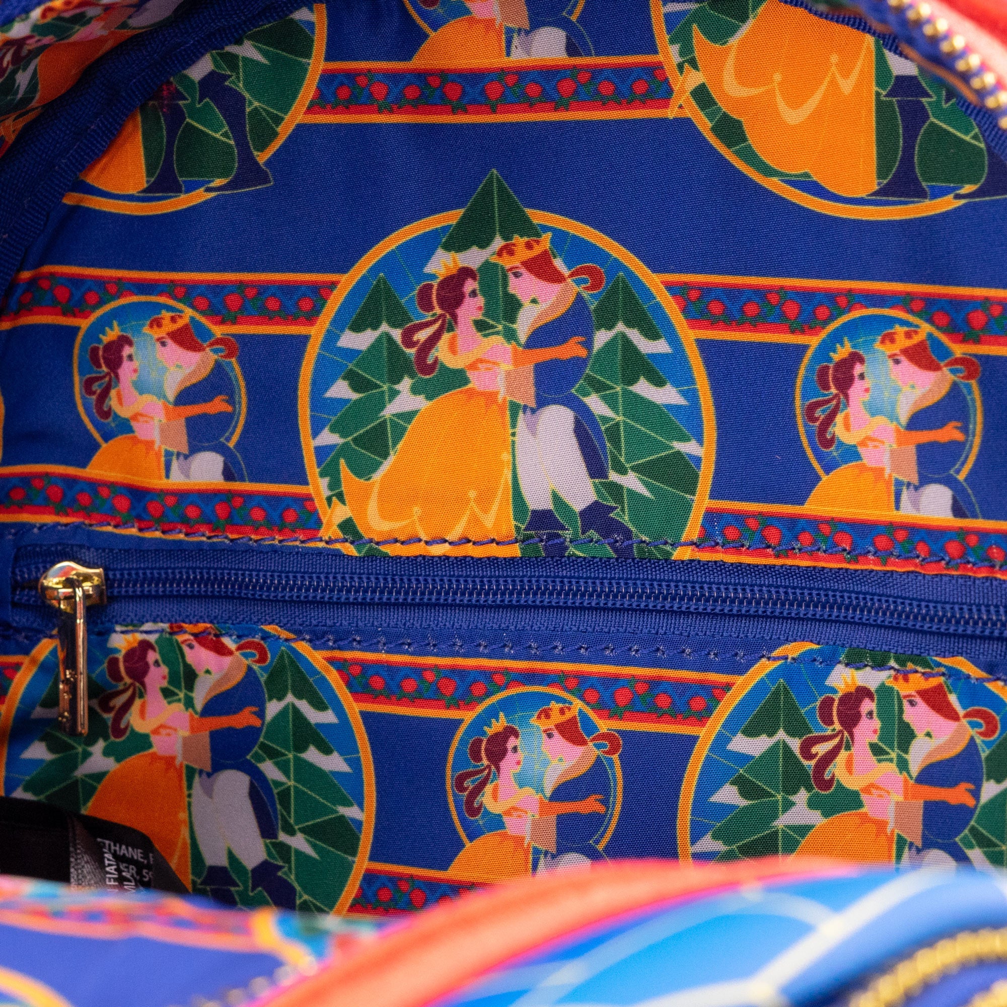 Loungefly x Disney Beauty and the Beast Stained Glass Roses Mini Backpack - GeekCore