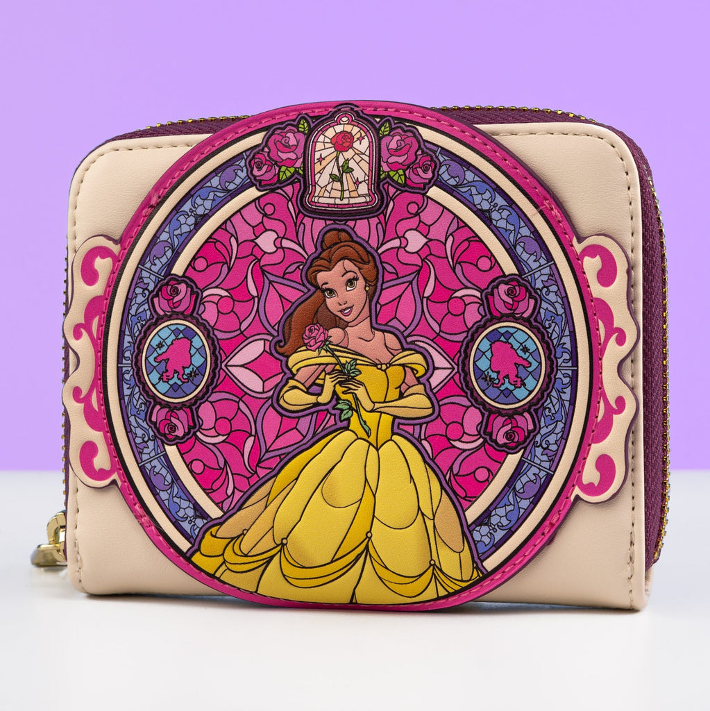 Loungefly x Disney Beauty and the Beast Stained Glass Wallet - GeekCore