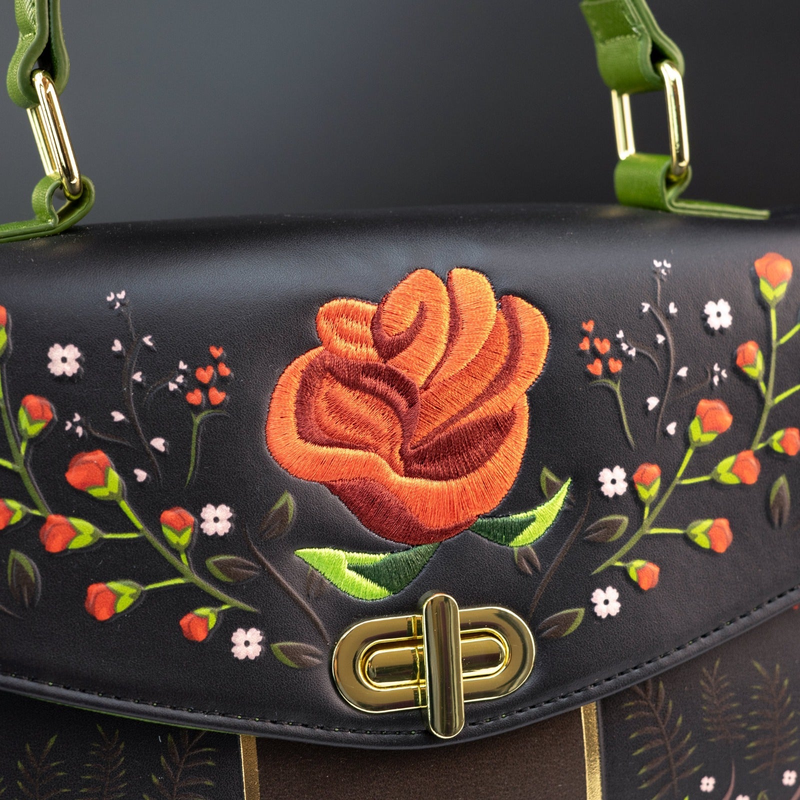 Loungefly x Disney Beauty and the Beast The Enchanted Rose Crossbody Bag - GeekCore