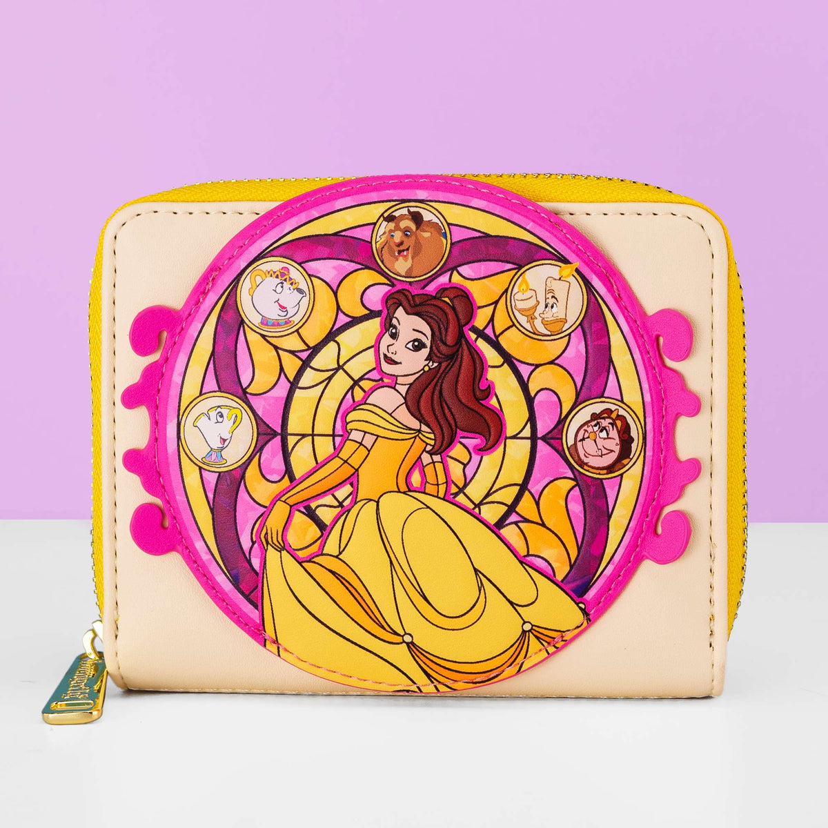 Loungefly x Disney Belle Stained Glass Portrait Wallet - GeekCore
