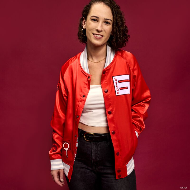 Loungefly x Disney Big Hero 6 10th Anniversary Satin Bomber Jacket - GeekCore