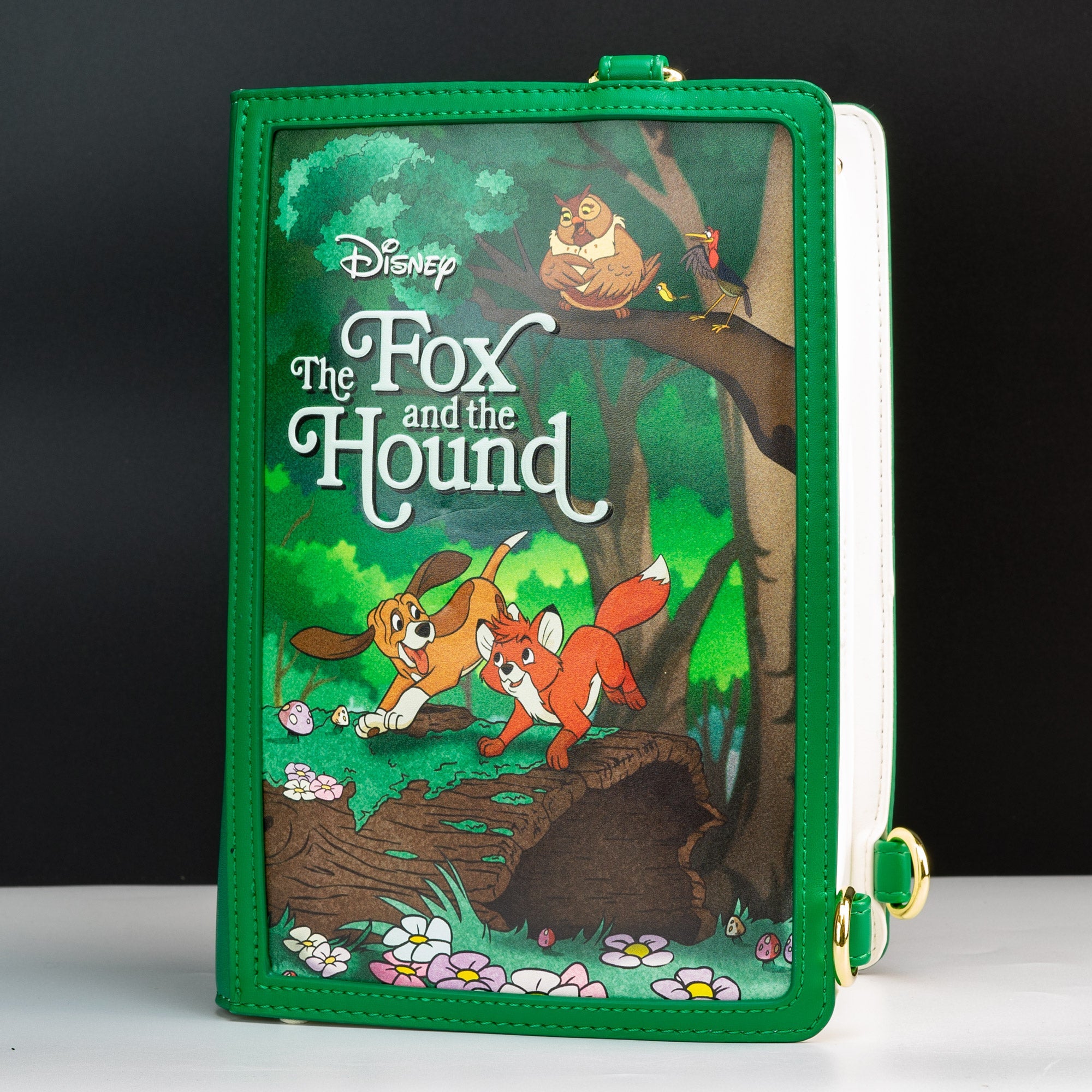 Loungefly x Disney Book Series The Fox and The Hound Convertible Crossbody Bag - GeekCore